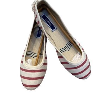 Saludos Striped Ballet Flats